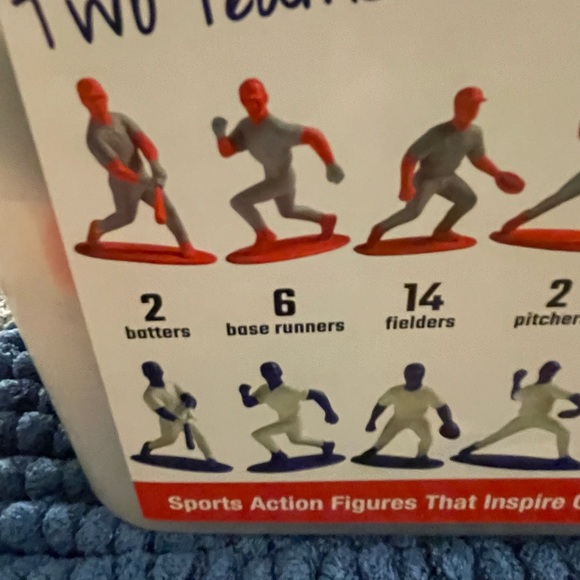 NIB Baseball Guys 27 pc action figure red & blue team scoreboard & field Kaskey - Picture 10 of 16